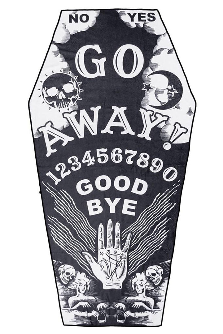 Go Away Ouija Coffin Towel - housewares - VampireFreaks - Kreepsville