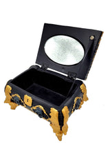 Gold and Black Skull Jewelry Box - housewares - VampireFreaks - Pacific Giftware