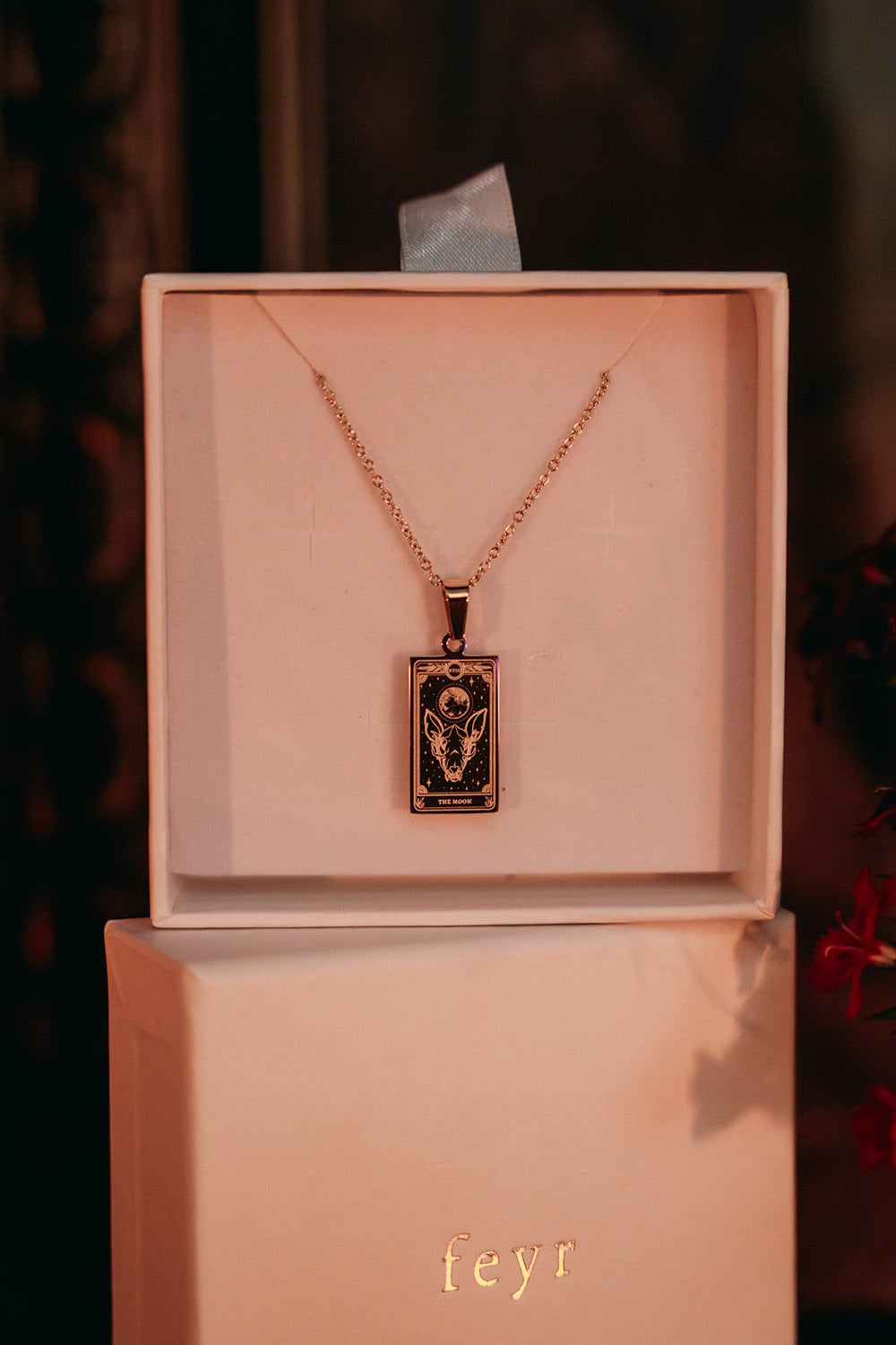 The Moon Tarot Deck Necklace