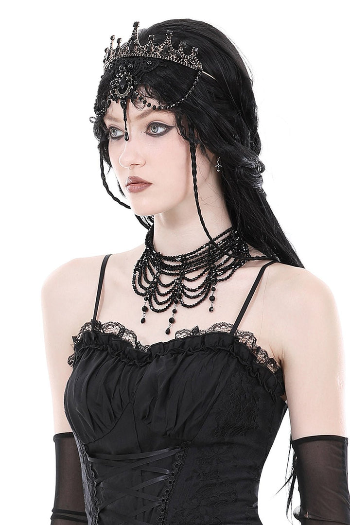 Golden Witch Gothic Crown - hats & scarves & headwear - VampireFreaks - Dark In Love