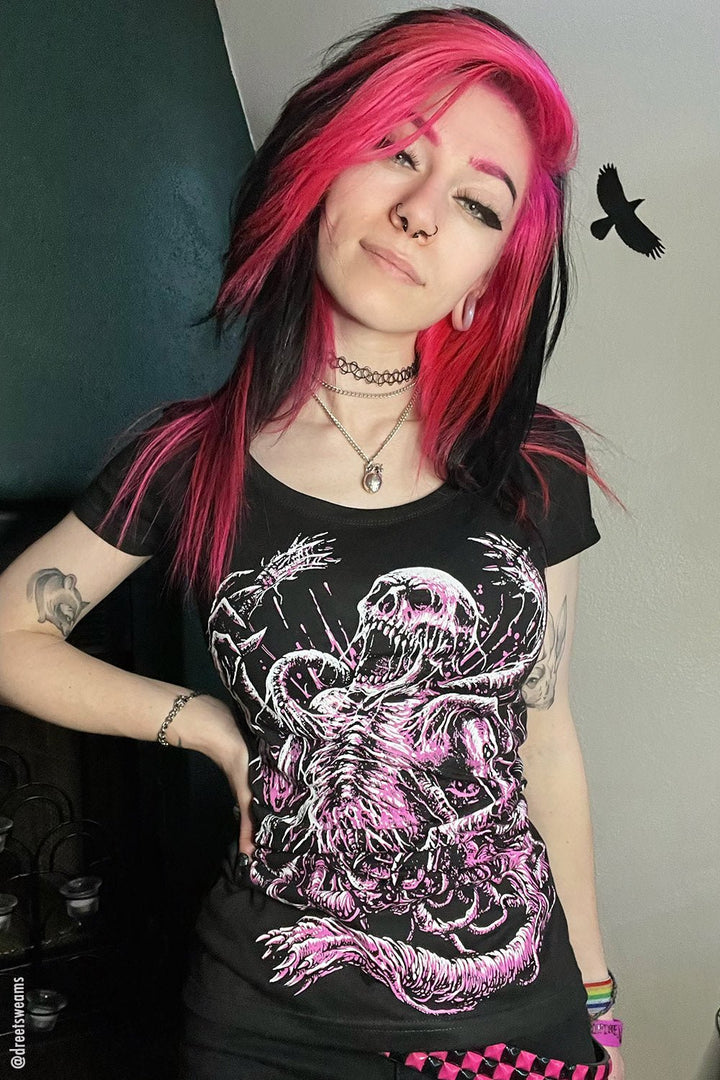 Gore Fiend T-shirt [PINK] - graphic t-shirt - VampireFreaks - VampireFreaks