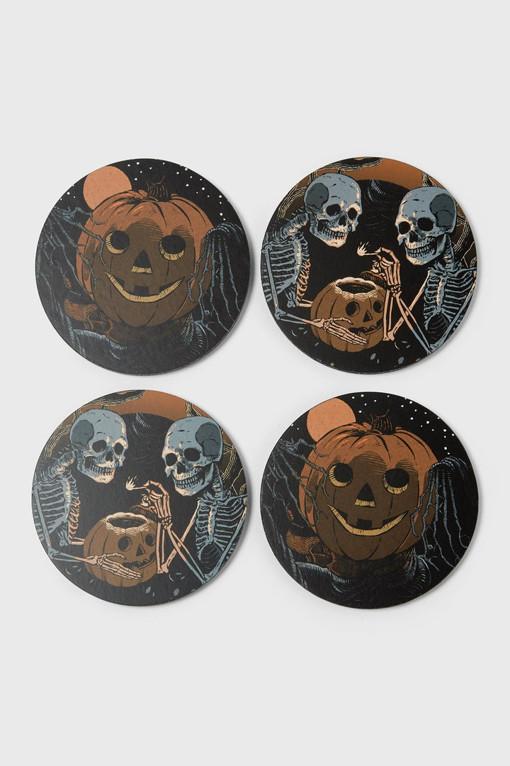 goth halloween coasters
