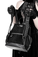 vampire goth backpack made of vegan suede