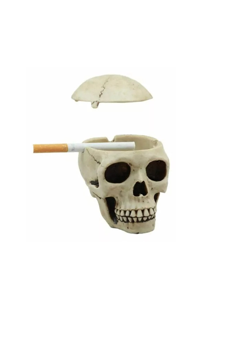 pirate goth skull ashtray