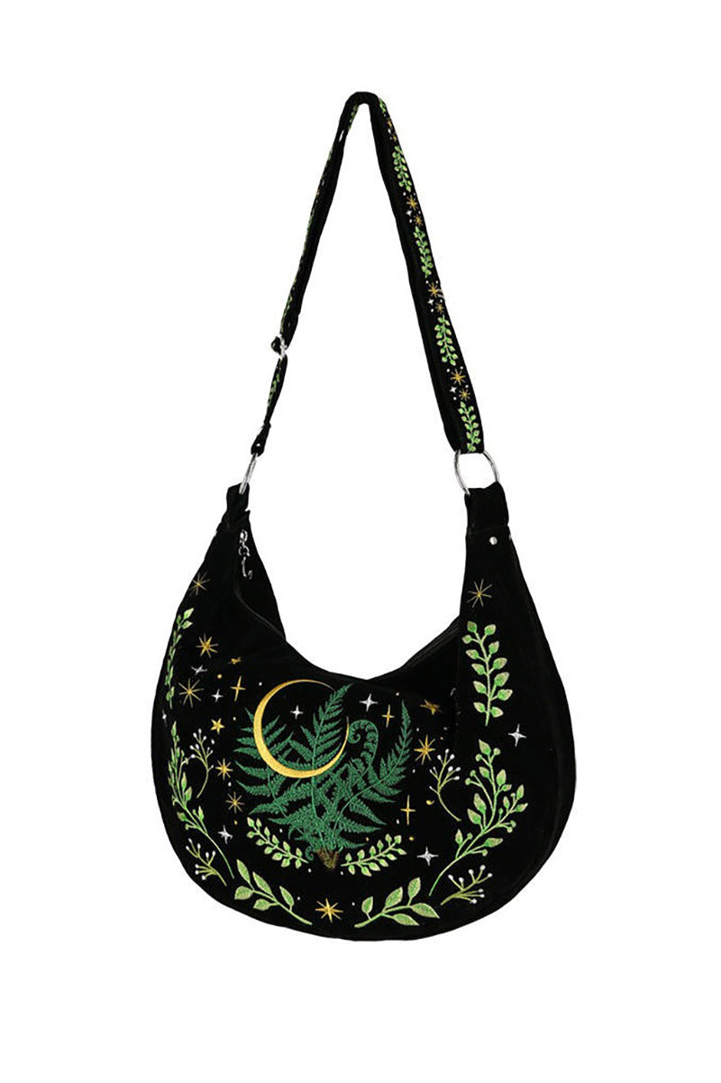 embroidered gothic handbag