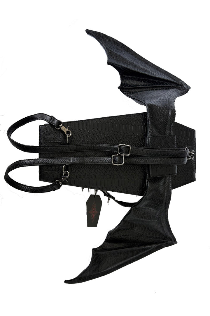 Ankh Coffin Batwing Bag [Snakeskin]