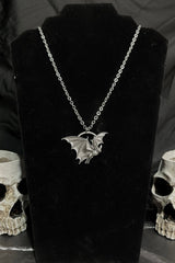 vampire bat chain necklace