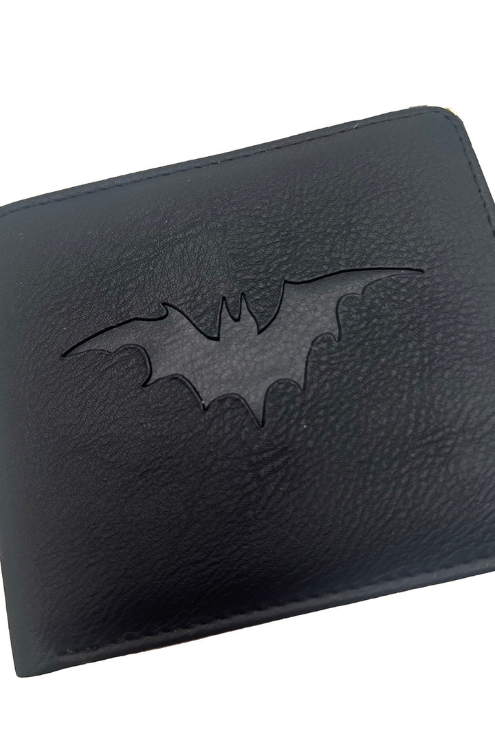 mens punk bat billfold wallet