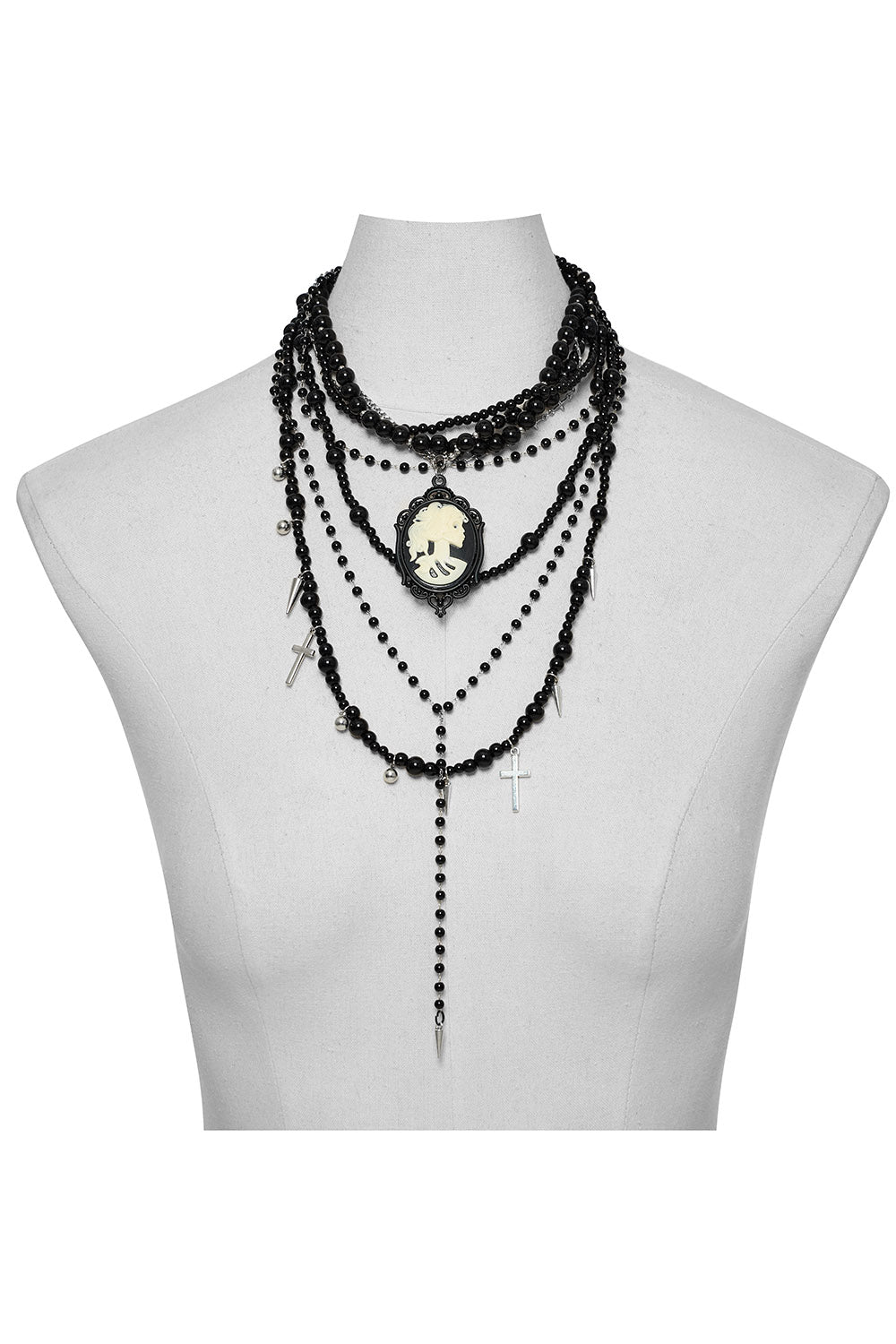 gothic cross necklace by punk rave