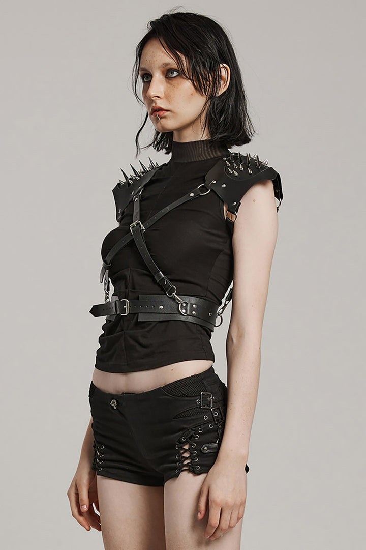 womens spiked harness