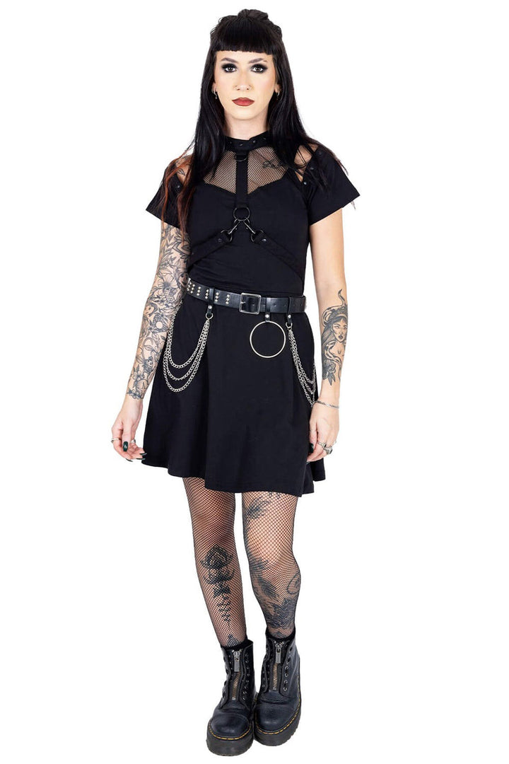 studded goth belt