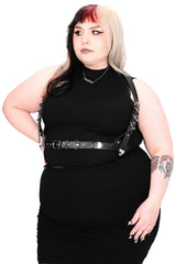 gothic buckled eyelet belt harness by foxblood