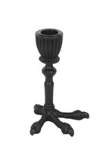 Goth home decor bird foot candle holder