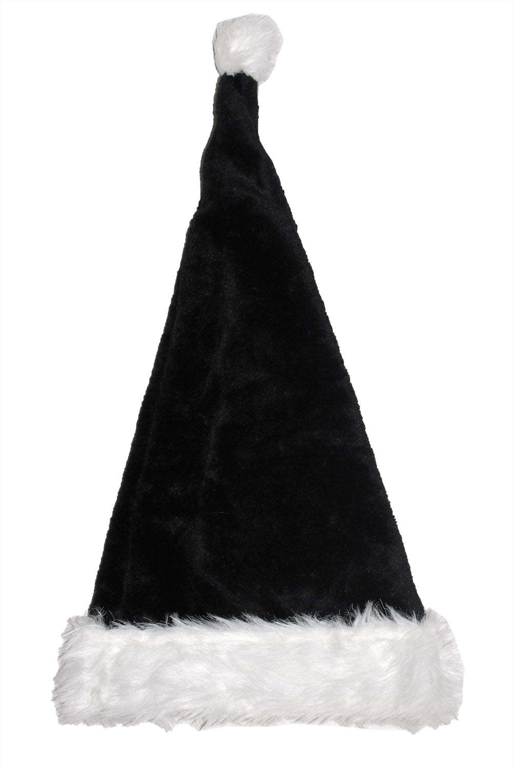 Goth Black Santa Hat - hats & scarves & headwear - VampireFreaks - VampireFreaks