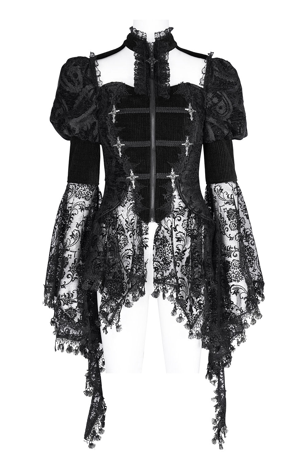 halterneck gothic jacket