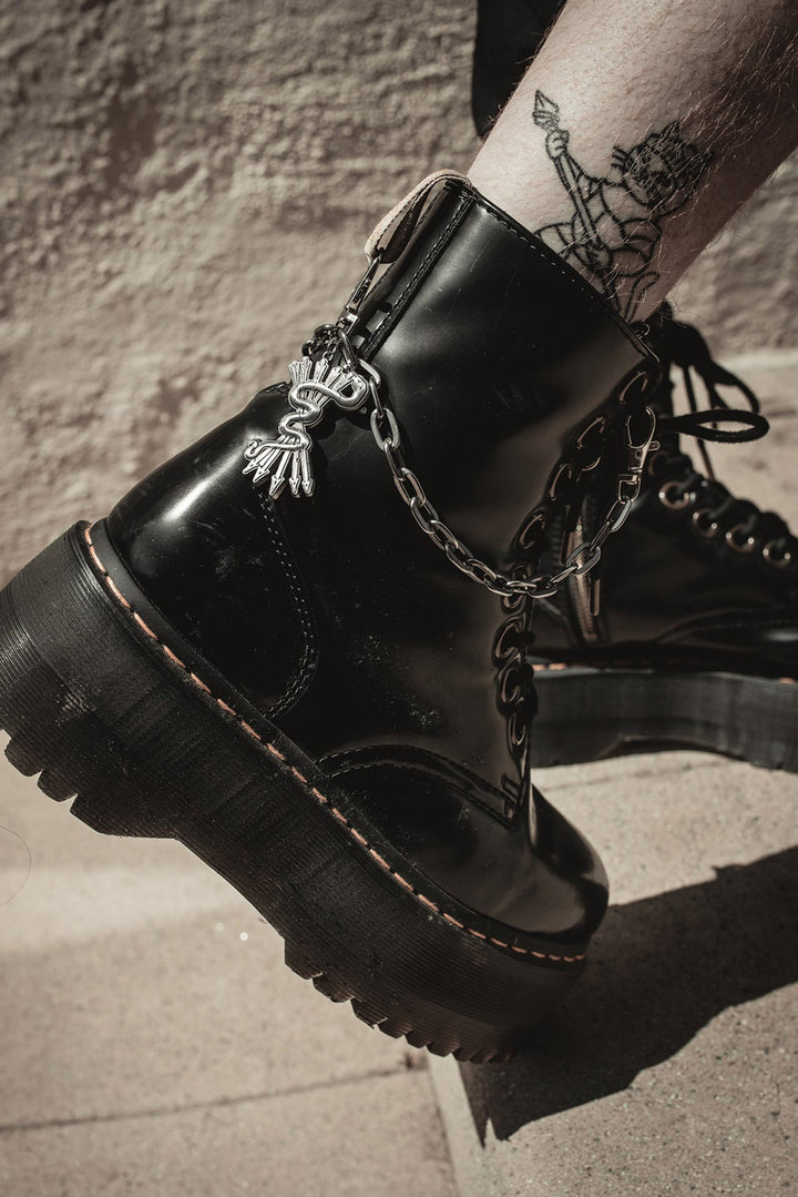 grunge gothic boot charm