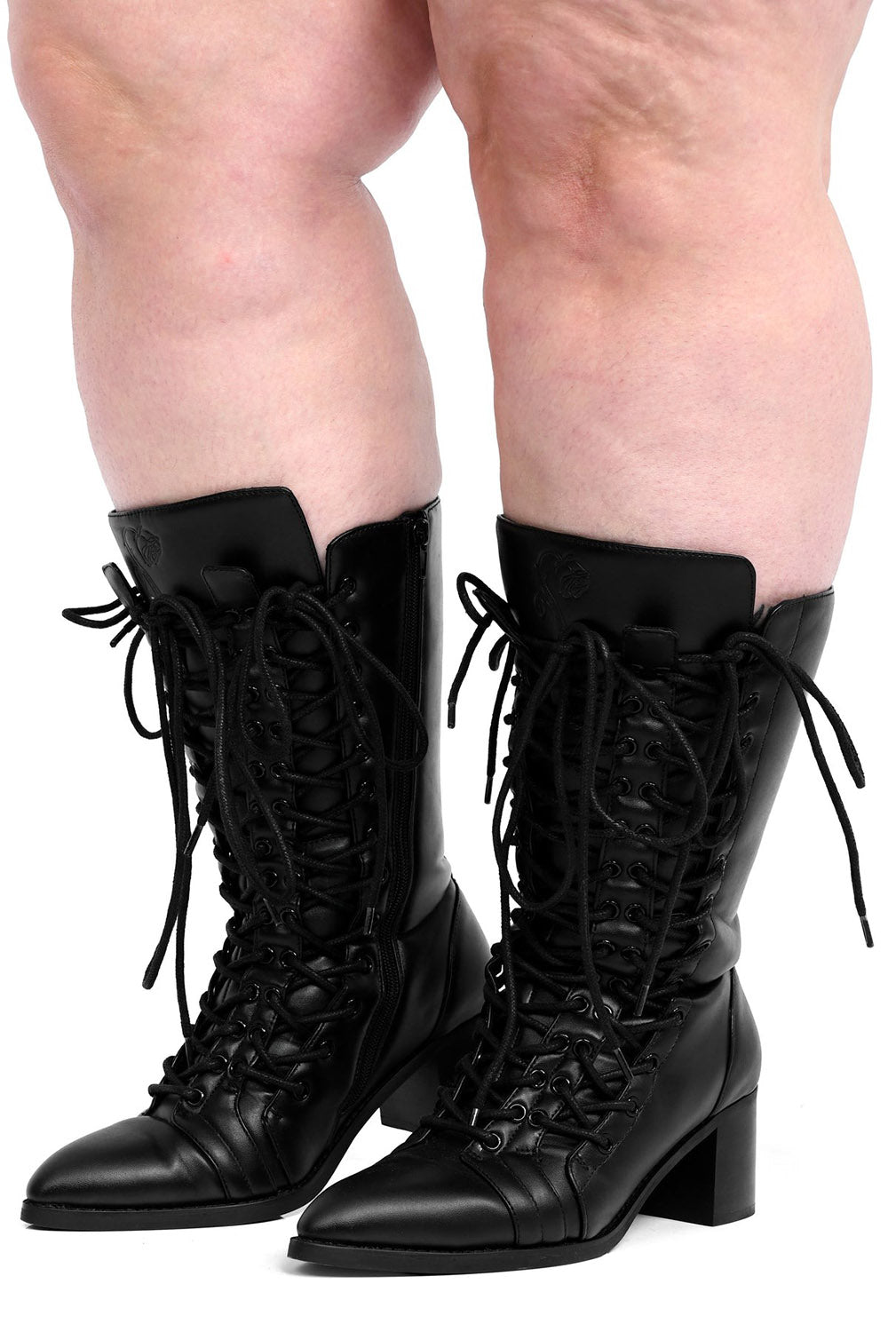 lace-up womens victorian goth boots
