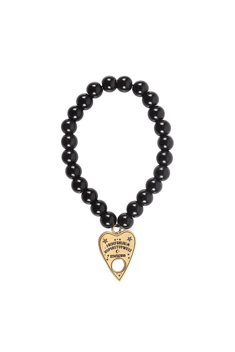 Talking Board Planchette Beaded Charm Bracelet