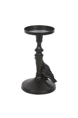 Goth inspired bird candle holder home decor