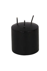 pink and black bleeding wax candle  by pacific giftware