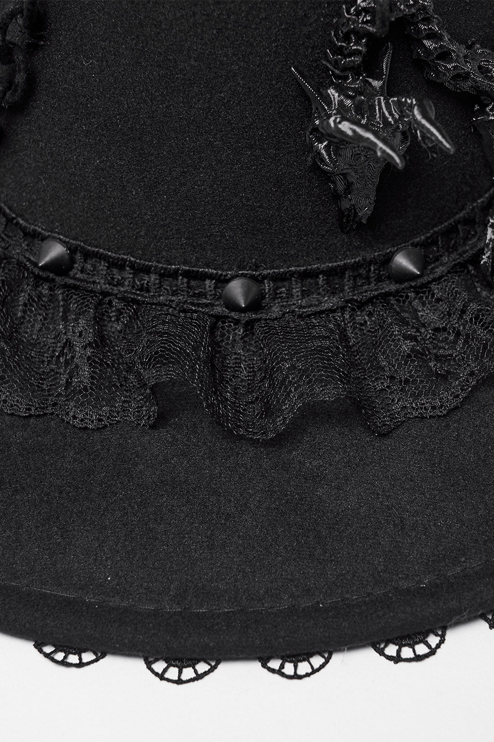 embroidered spiked punk gothic hat