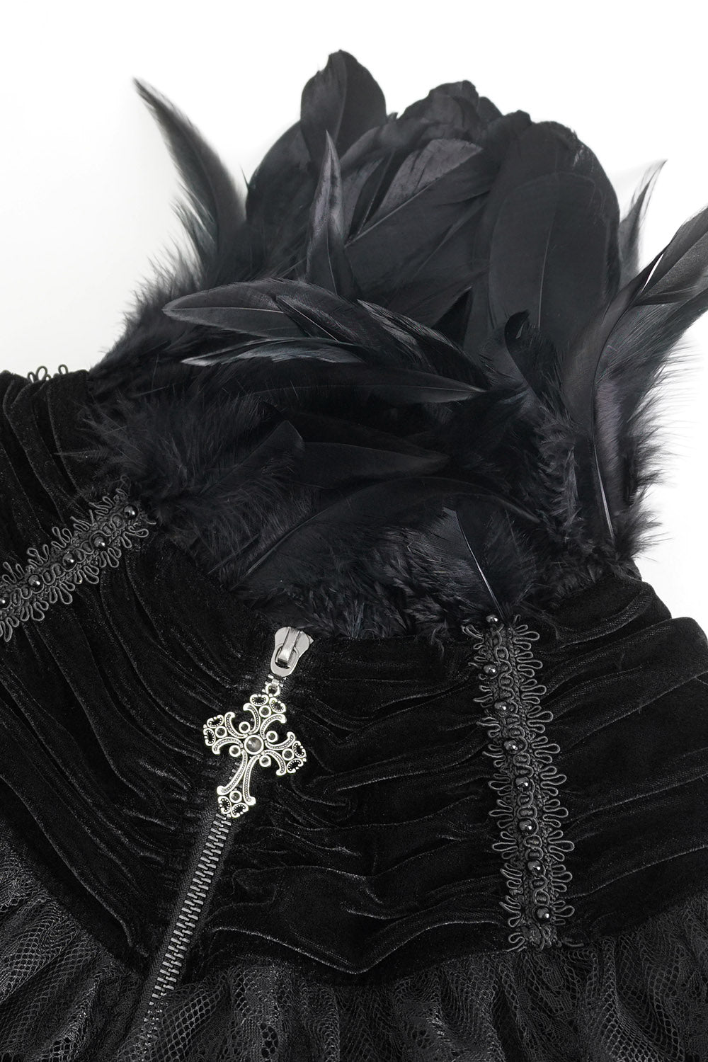 black velvet vampire goth cape