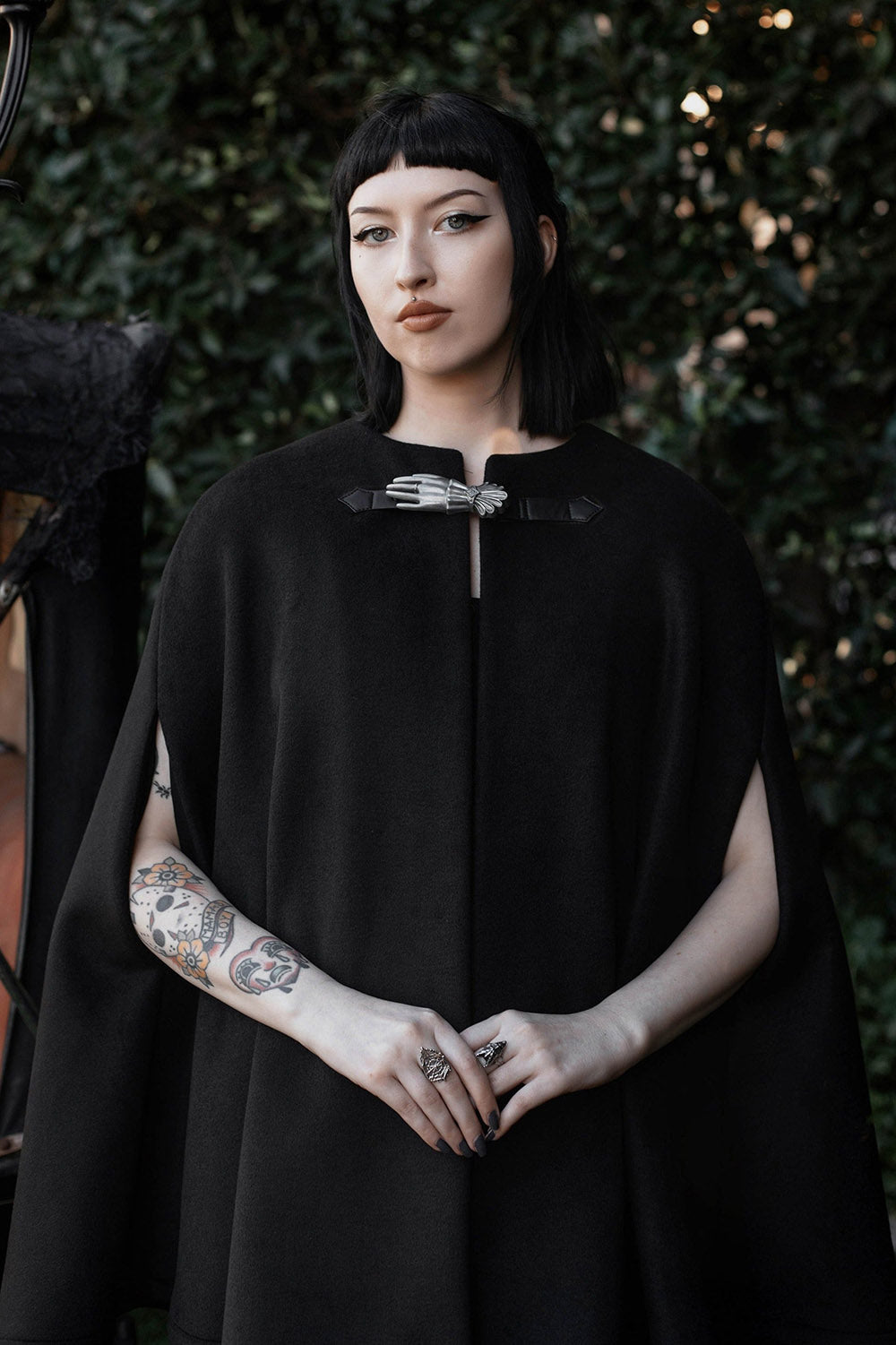 vintage goth inspired cloak