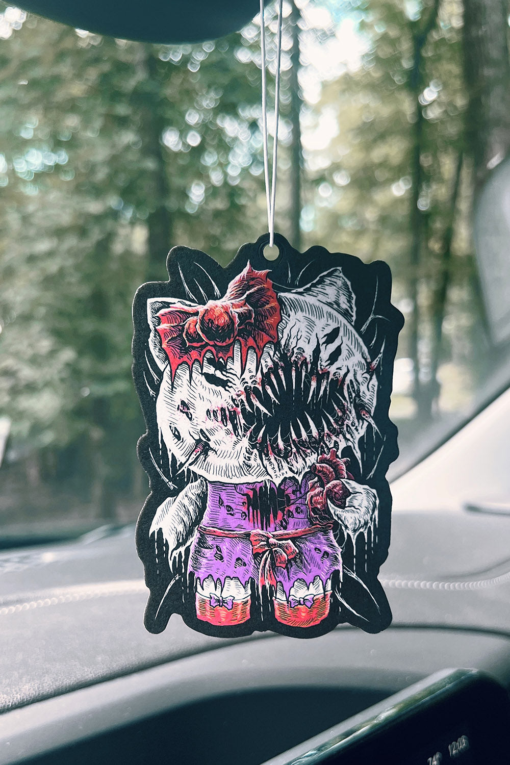 kawaii goth cat air freshener