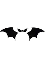 3d black bat-shaped car decal 