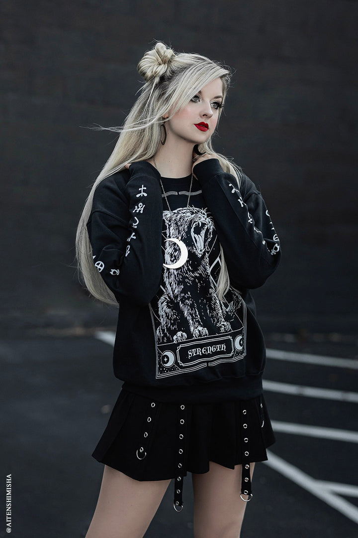 Strength Kitty Tarot Sweatshirt