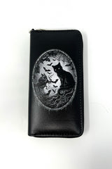 long goth wallet with removable wrist strap 