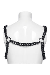 mens adjustable chain harness made of metal