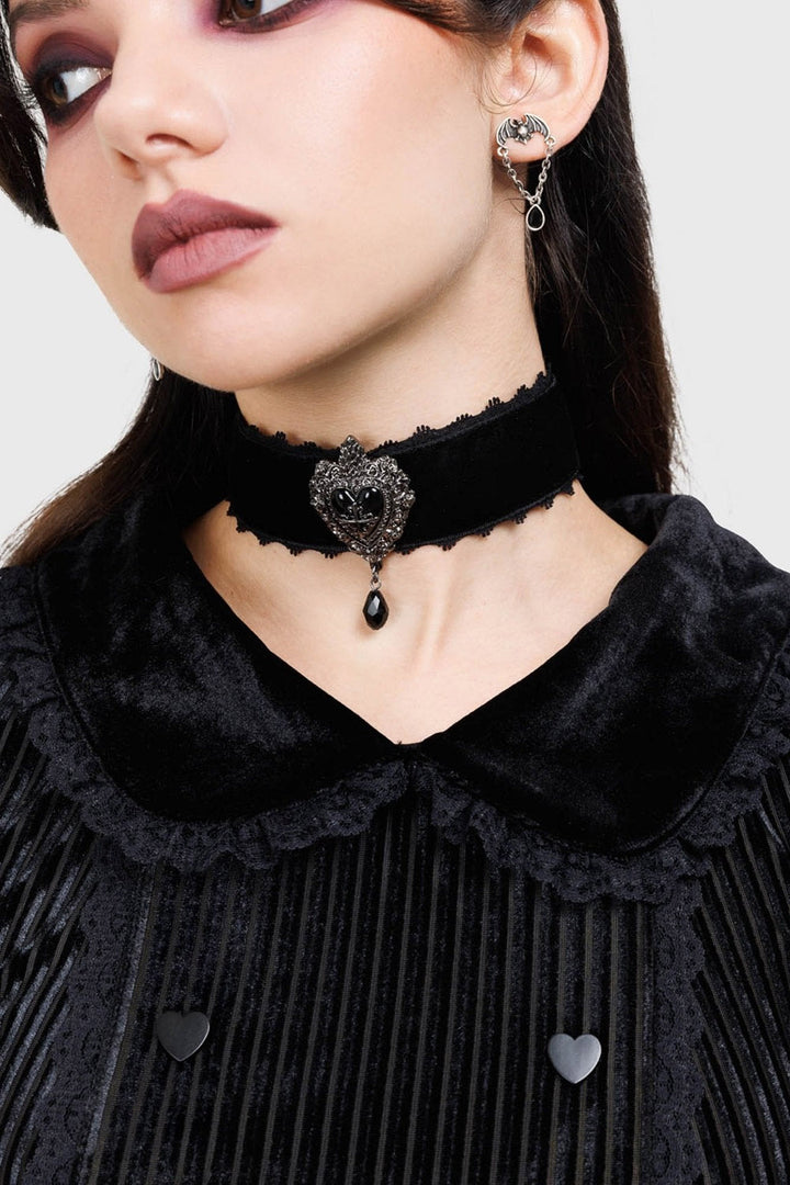 steampunk heart choker