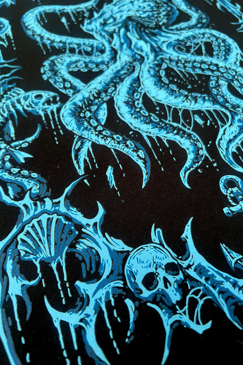skull steampunk octopus t-shirt