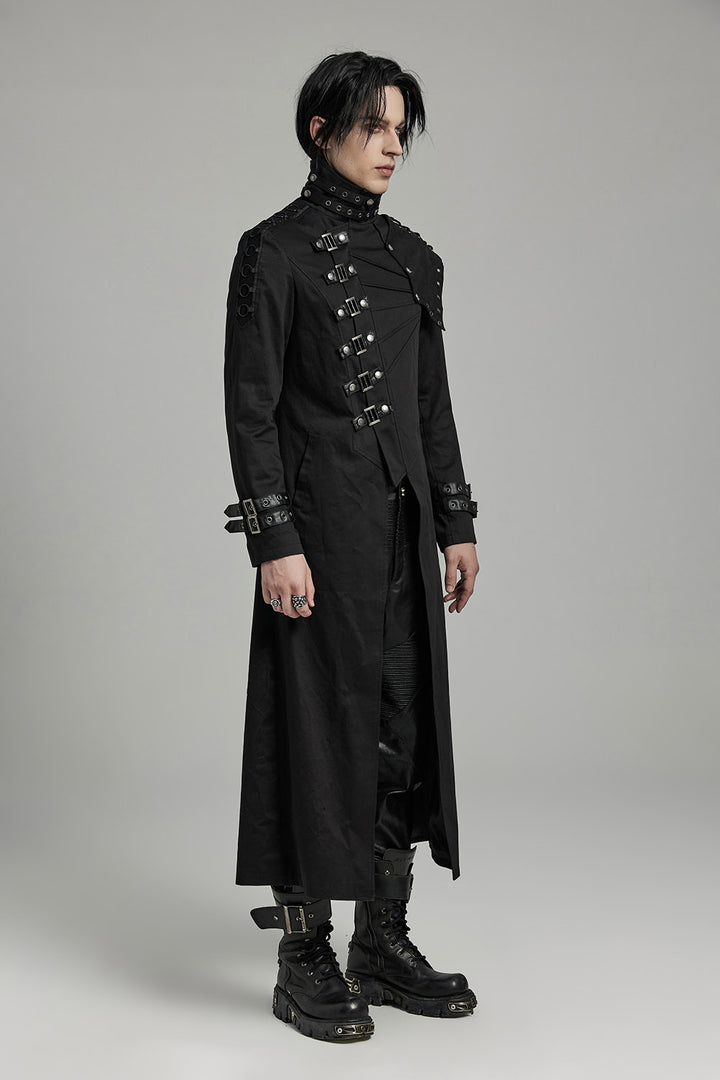 mens black batwing gothic coat