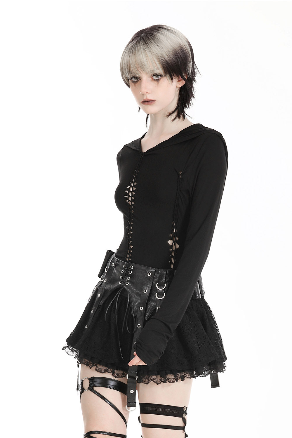 womens long sleeve gothic shirt