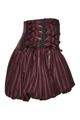 victorian embroidered lace-up bloomer shorts