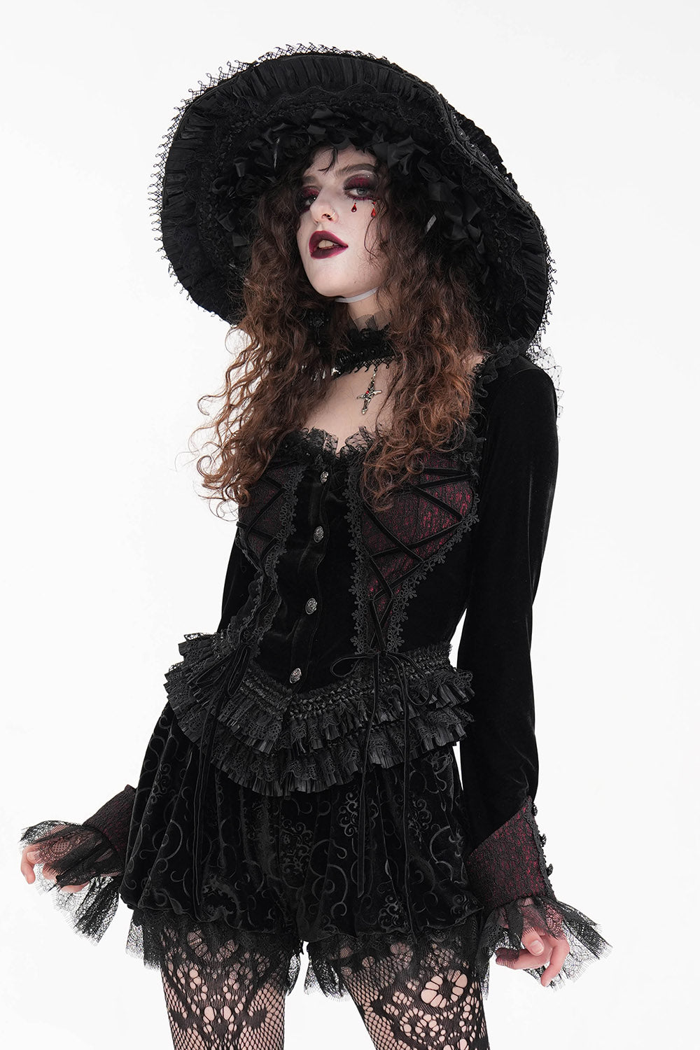 Lestat Victorian Goth Top 3XL Goth womens tops Devil Fashion Lestat Victorian Goth Top 3XL Goth womens tops Devil Fashion