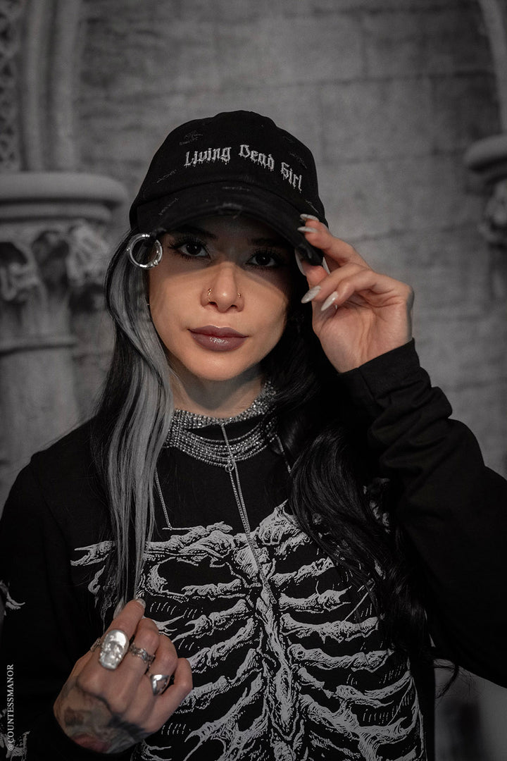 Living Dead Girl Pierced Baseball Cap