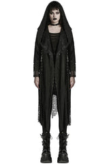 womens fishnet oversized duster 