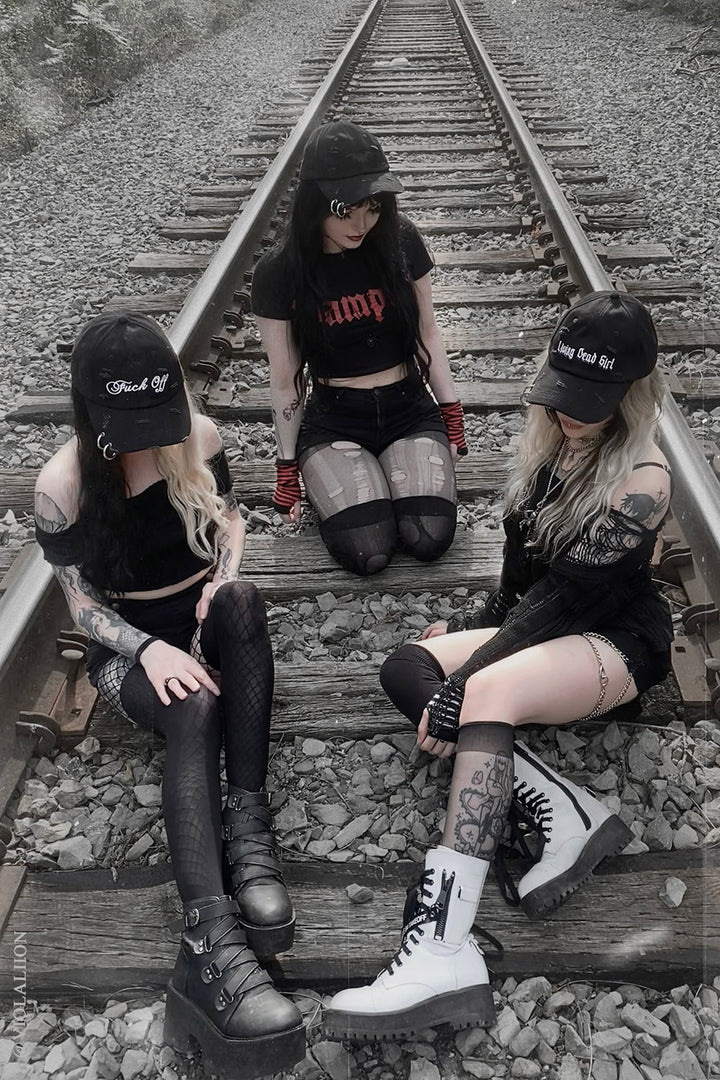 Living Dead Girl Pierced Baseball Cap