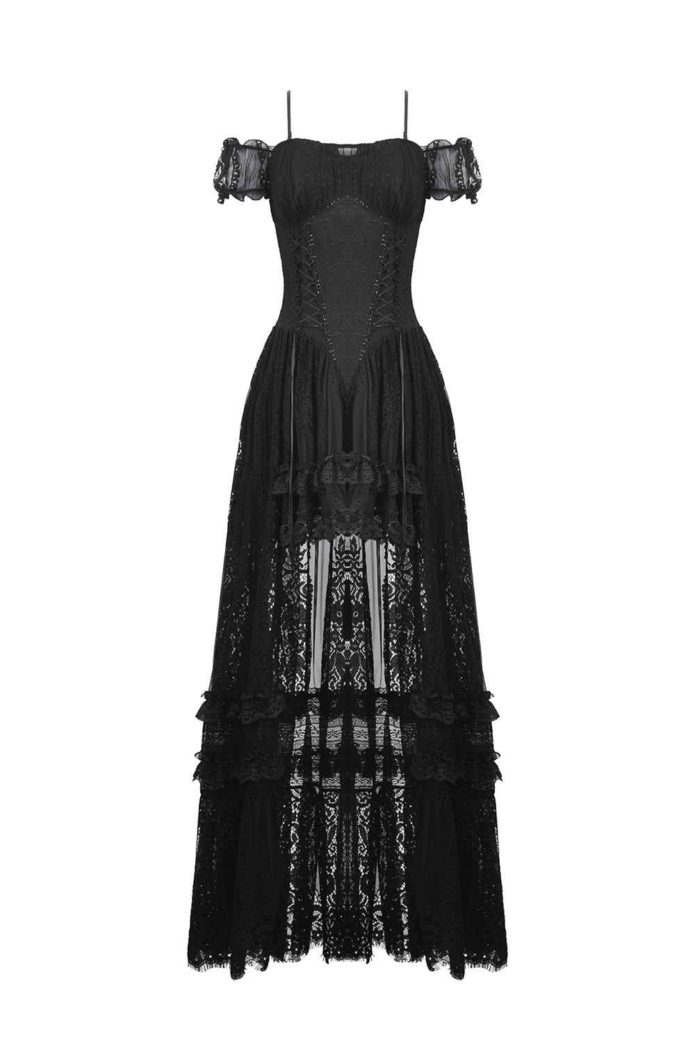 ruffled goth princesscore dress