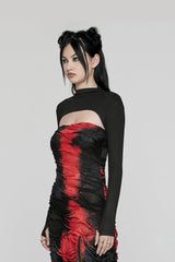 high collar gothic bolero jacket