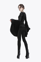 womens flare sleeve long sleeve top