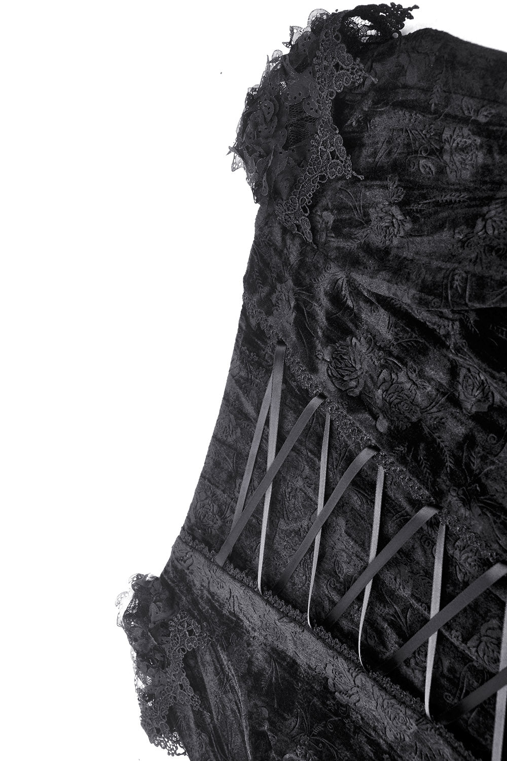 gothic off-the-shoulder mermaid dress