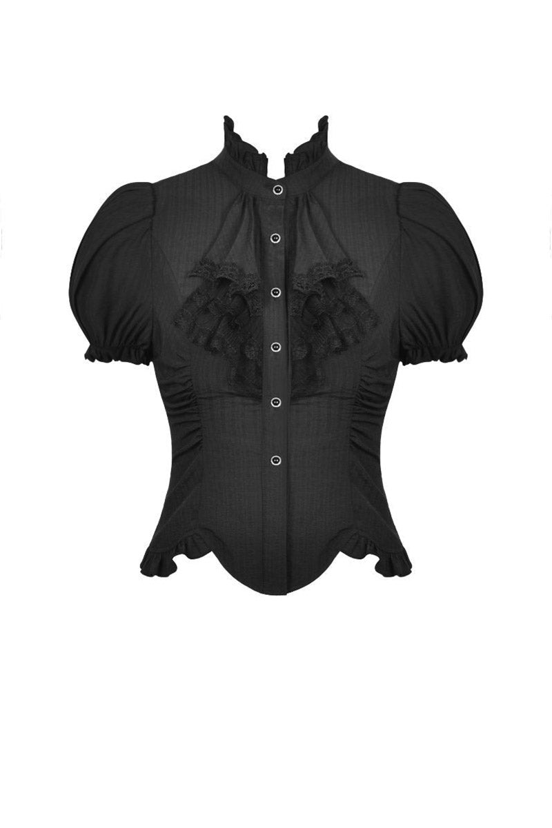 black victorian goth top