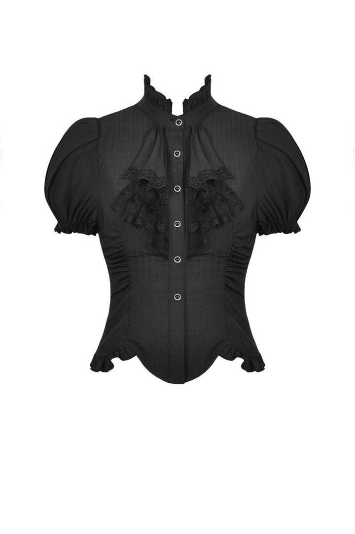 black victorian goth top