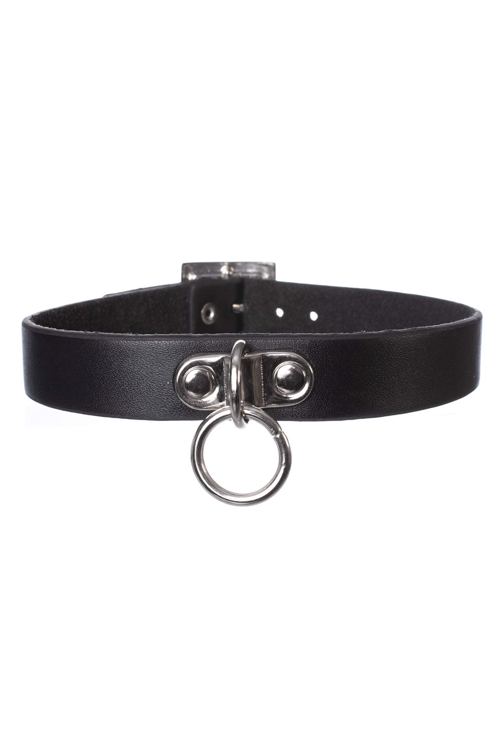 black emo o-ring choker