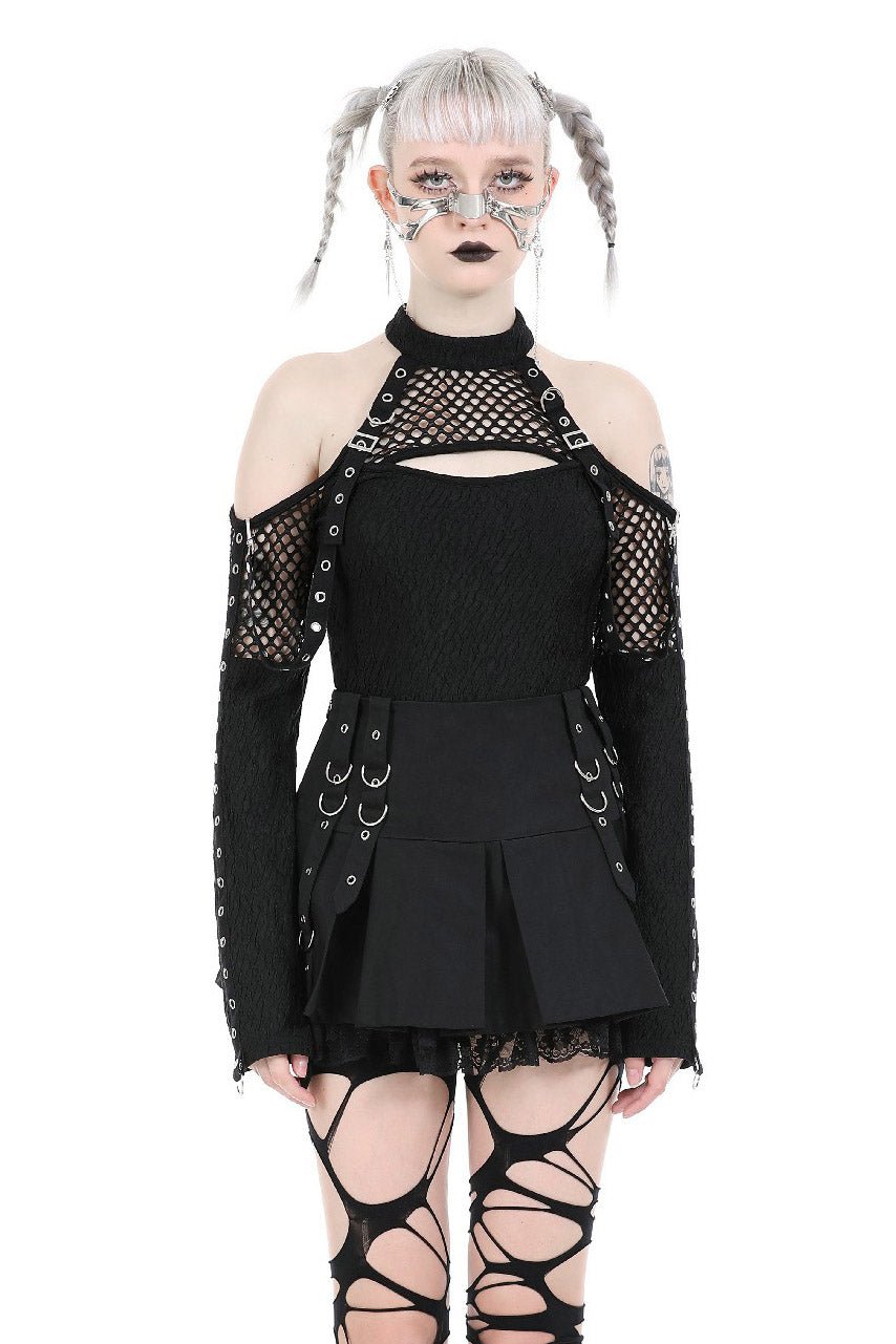 Goth Club Fishnet Top