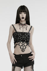 horror bloody cleaver necklace
